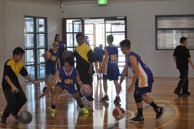 Basketball Match against St. Monicas College